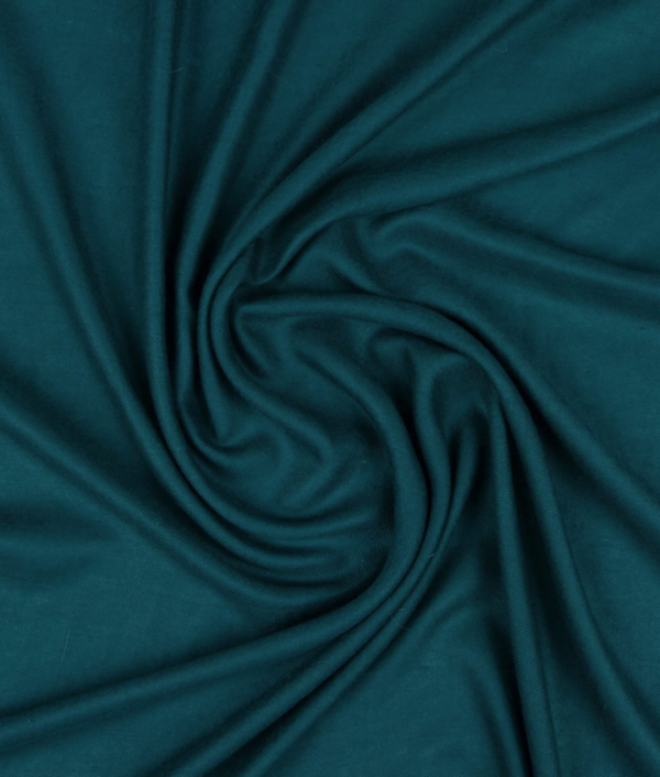 Aqua Deep Solid Pashmina - Image 5